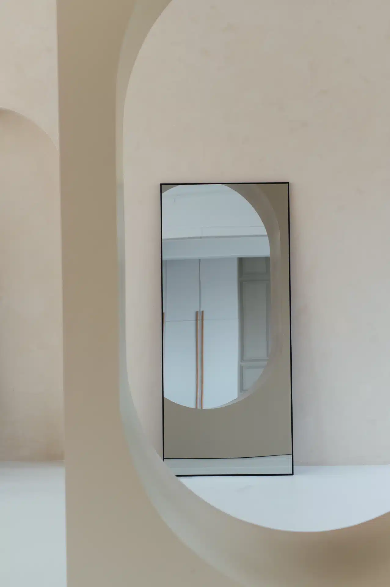 Finn | rechthoekige spiegel zwart 180x80cm
