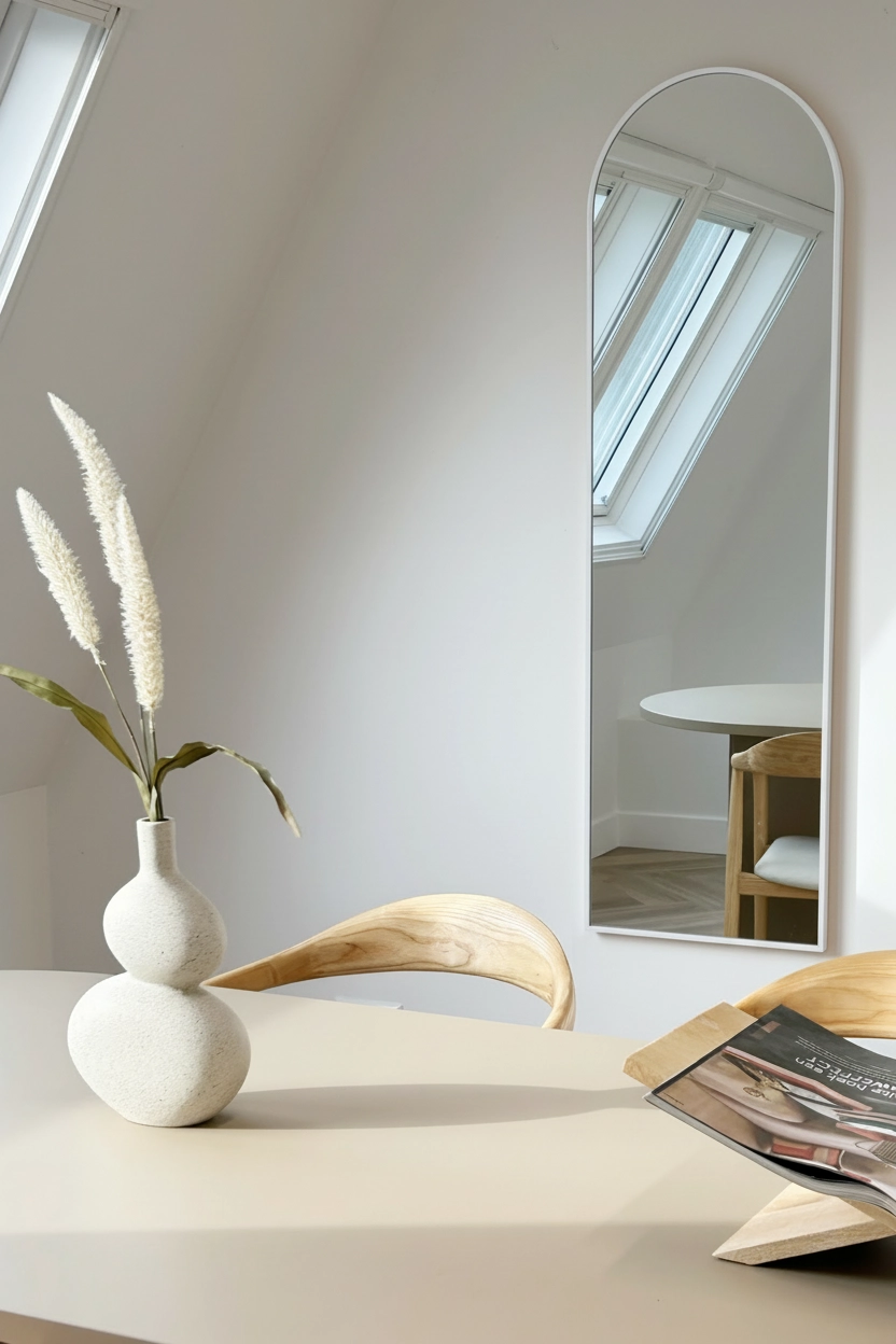 Maj Boogspiegel 150x45cm mat wit 5