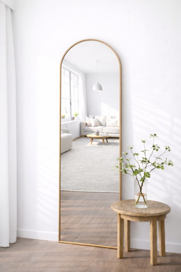 Boogspiegel Eikenhout 190×60 cm